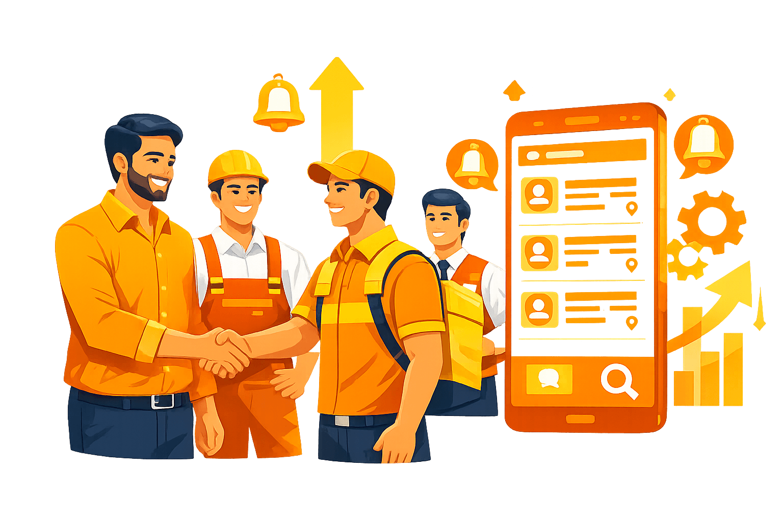 Employer hiring illustration